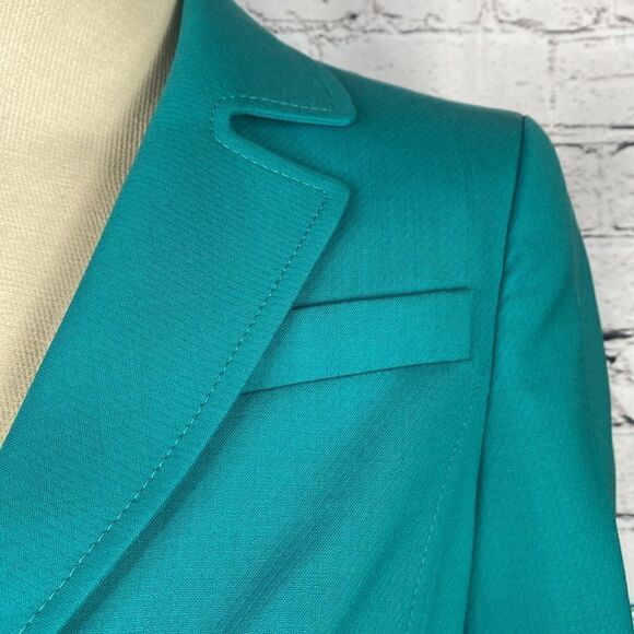 Escada Vintage 2 Piece Wool Pencil Skirt & Double Button Blazer‎ Set Small Green - Picture 7 of 16